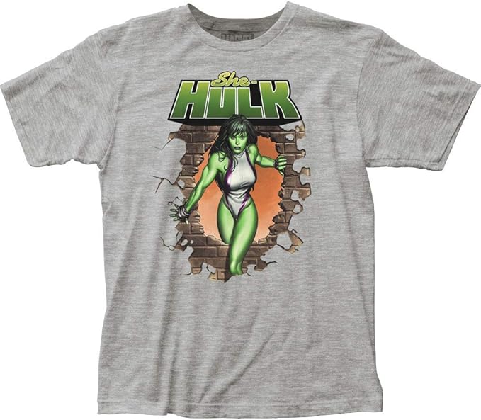 She-Hulk Busting Bricks Männer T-Shirt 