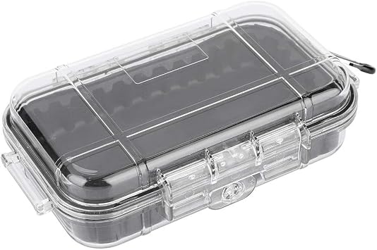 Waterproof Storage Case,Outdoor Survival Shockproof Waterproof Storage Case Airtight Carry Box Container(Transparent)