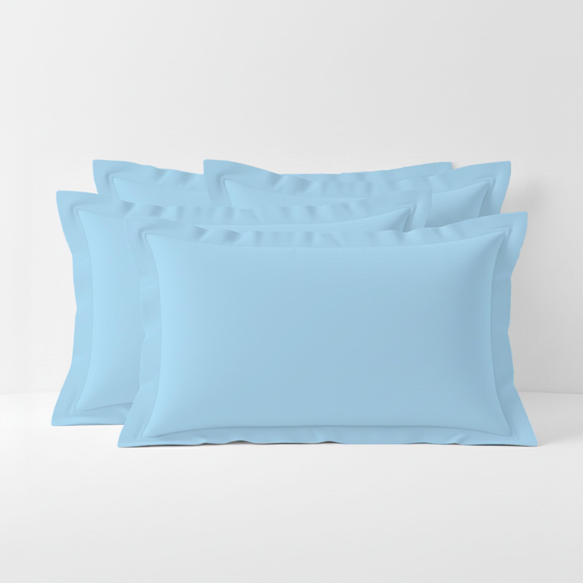 BloomBedding 400 Thread Count 100% Egyptian Cotton Oxford Pillowcases 4 Pack Soft Quality & Breathable Pillowcases For Everyday Use