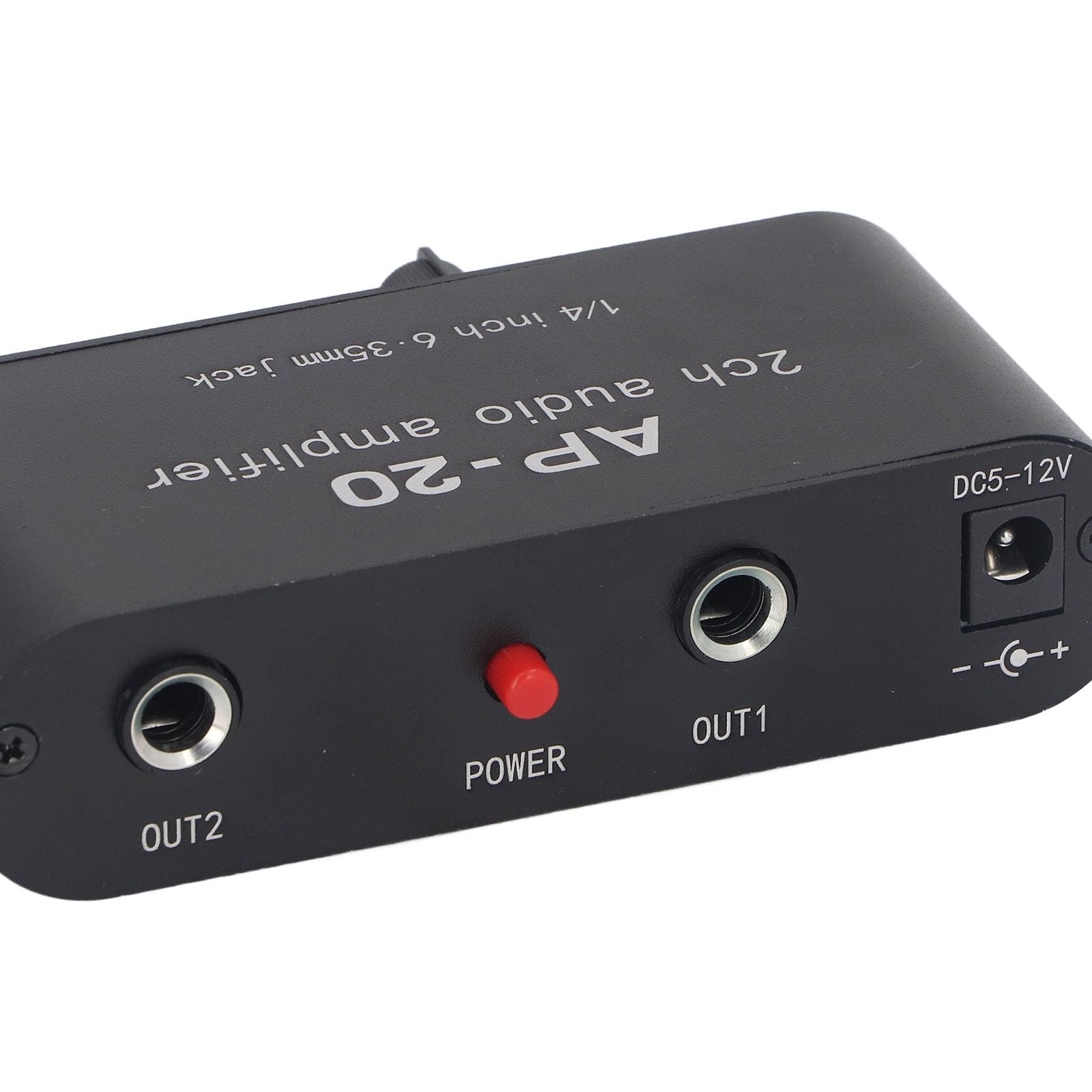 Preamplificatore 2 Canali 0-20 DB 1/4 Pollici 6,5 Mm CC 5-12 V per Microfoni