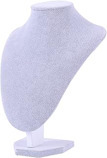 حامل مجوهرات من 3 قطع القطيفة لعرض القلائد والسلاسل ومجوهرات الصدر مانيكان منظم للمجوهرات رمادي سنط جياكوانوفنج-2022