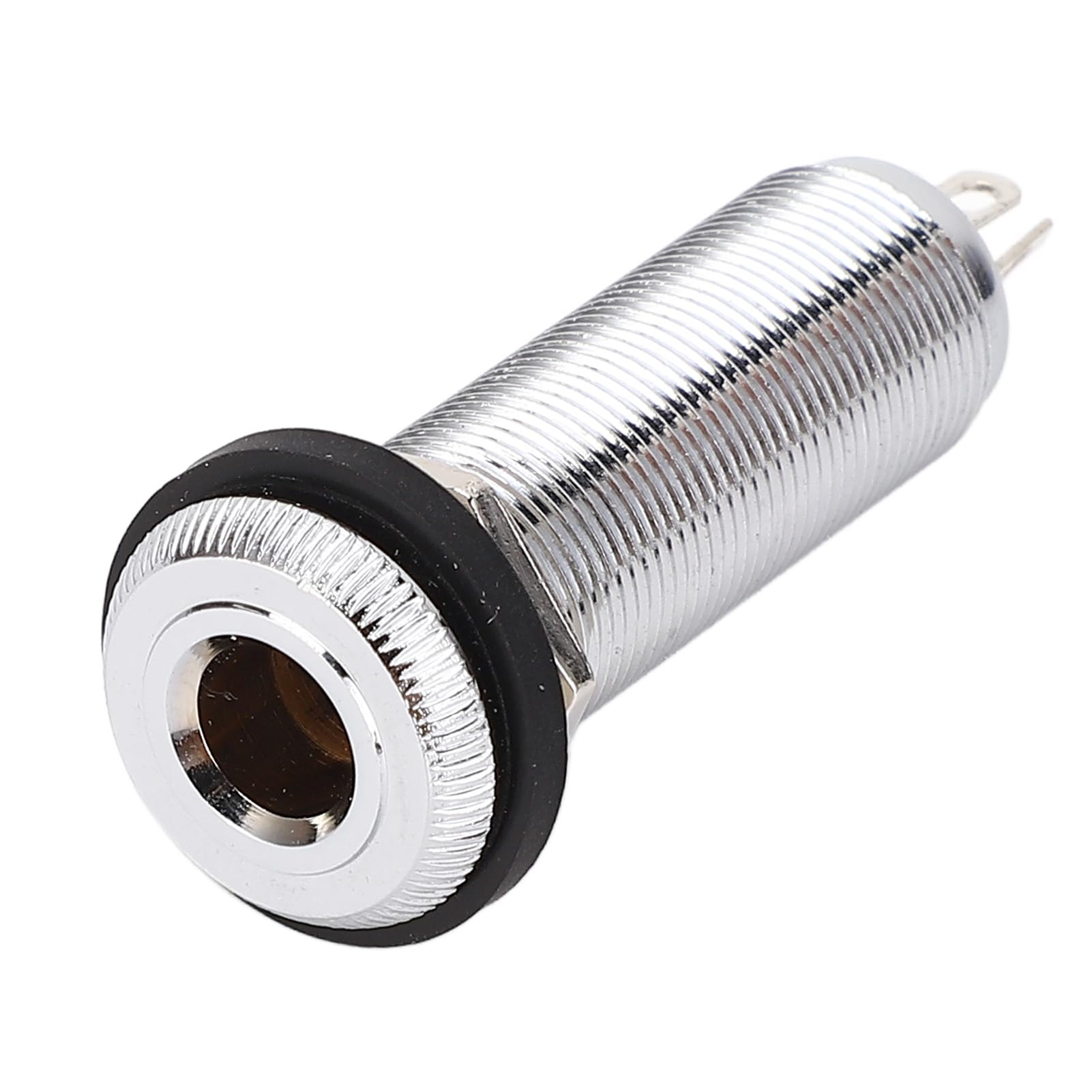 1/4 Inch 6.35 Mm Brass Mono Guitar Bass Cylinder Socket Jack Outlet - Foto 9