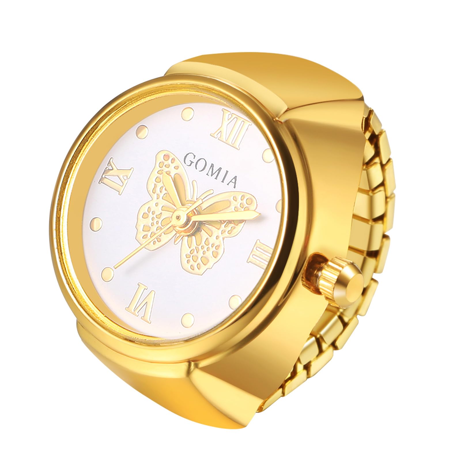 JewelryWe Damenuhr Leder Uhren Damen - Klassische Runde Anal