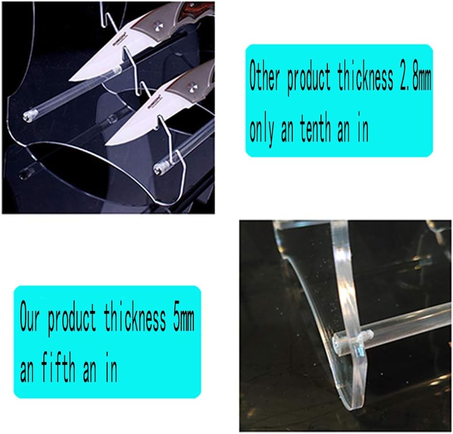 2 Stand Knife Display Stand Arcylic Clear8
