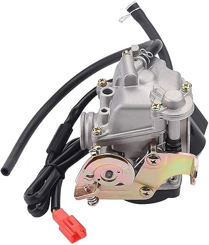 Miniatura 5 de Carburador 49cc 50cc para Scooter GY6 Compatible con Ciclomotor Taotao de 4 Tiempos Carburador 18mm de Gran Calibre 139QMB 139QMA PD18J Motores para