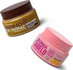 Kit Másc Desmaia E Máscara Banho de Verniz Forever Liss 40G