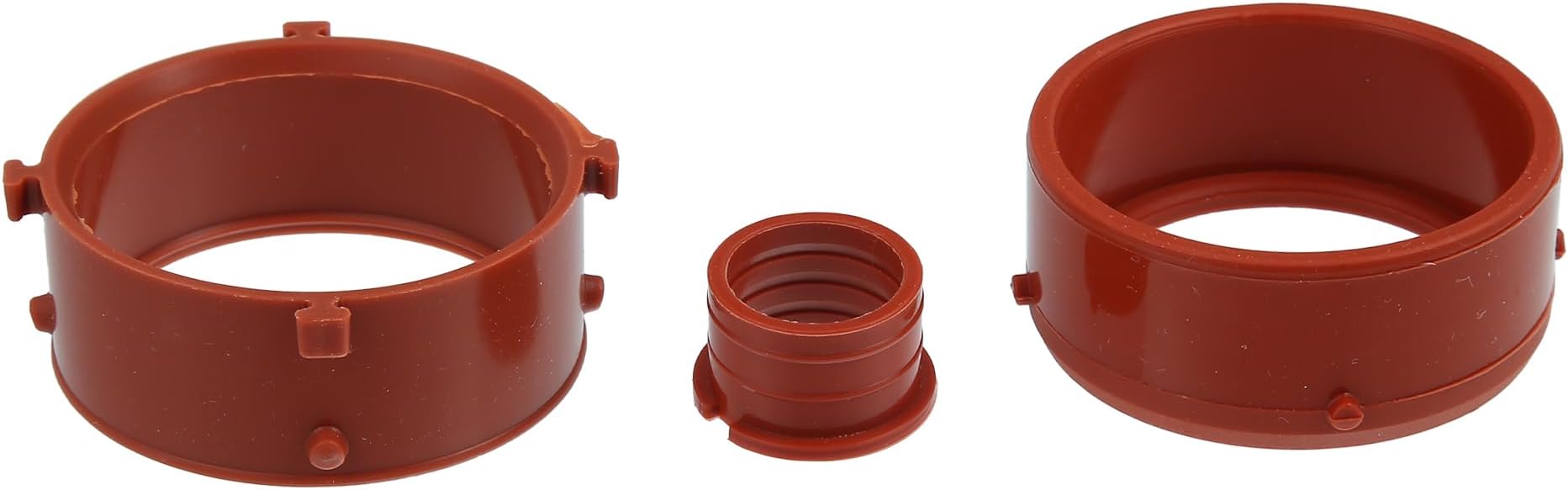 X AUTOHAUX 3pcs Red Turbo Intake Seal Rubber A6420940080 for Mercedes-Benz R320 2007-2008 for Mercedes-Benz E320 2007-2008 for Mercedes-Benz ML320 2007-2008
