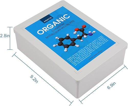 Miniatura 2 de Kit de modelo de química orgánica (307 piezas) - Modelo molecular de química Armyte para profesores, estudiantes y jóvenes, educación académica de