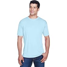 UltraClub Mens Cool & Dry Sport Performance Interlock T-Shirt XL ICE BLUE