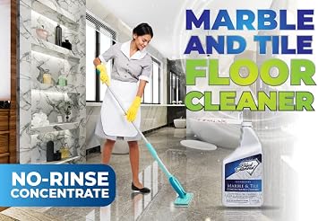 Ultimate Grout Cleaner for Tile Floors Blasts Away Years of Dirt and Grime Making Cleaning Easy. (1-Quart ) Plus MARBLE & TILE FLOOR CLEANER. Great for Ceramic, Porcelain, Granite, Natural Stone, Viny