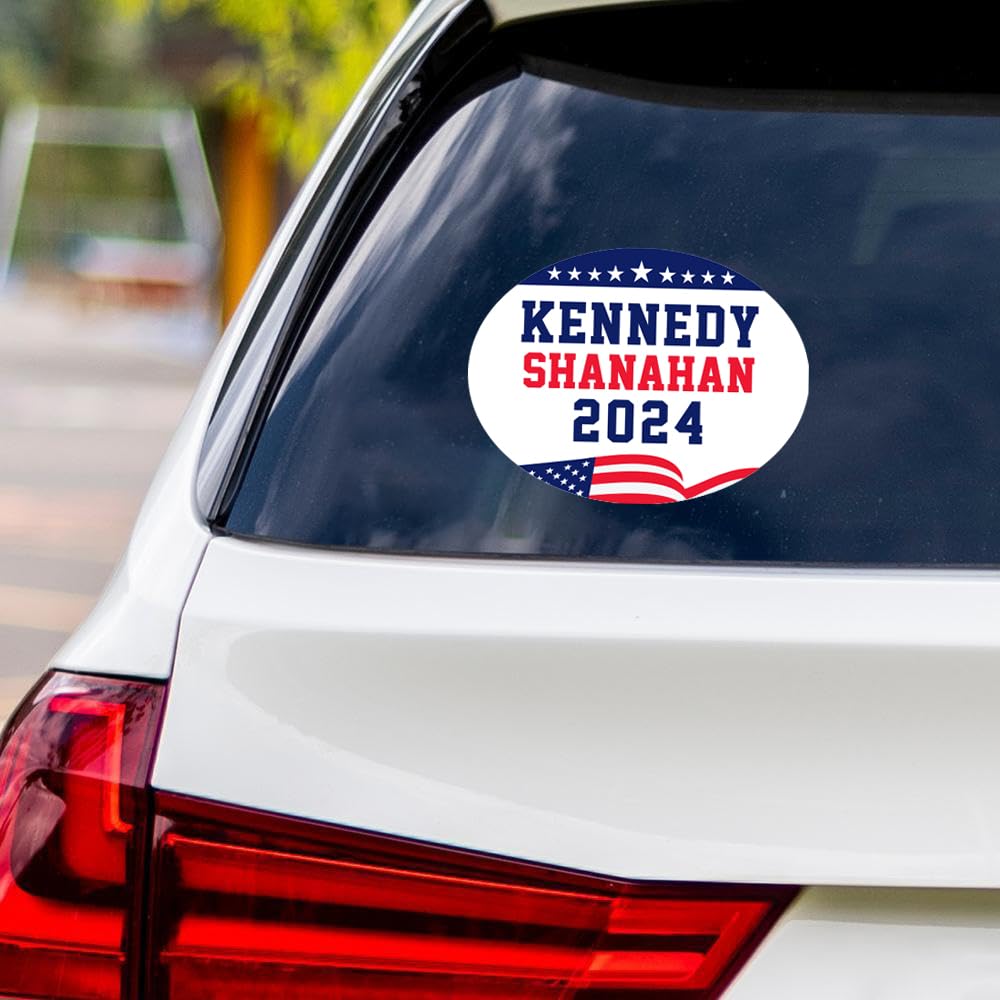 Kennedy Shanahan 2024 Sticker Vinyl Decal, RFK Jr 2024, Election 2024, Robert F Kennedy Jr for President 2024 Bumper Sticker, VP4932-6" x 4.5"