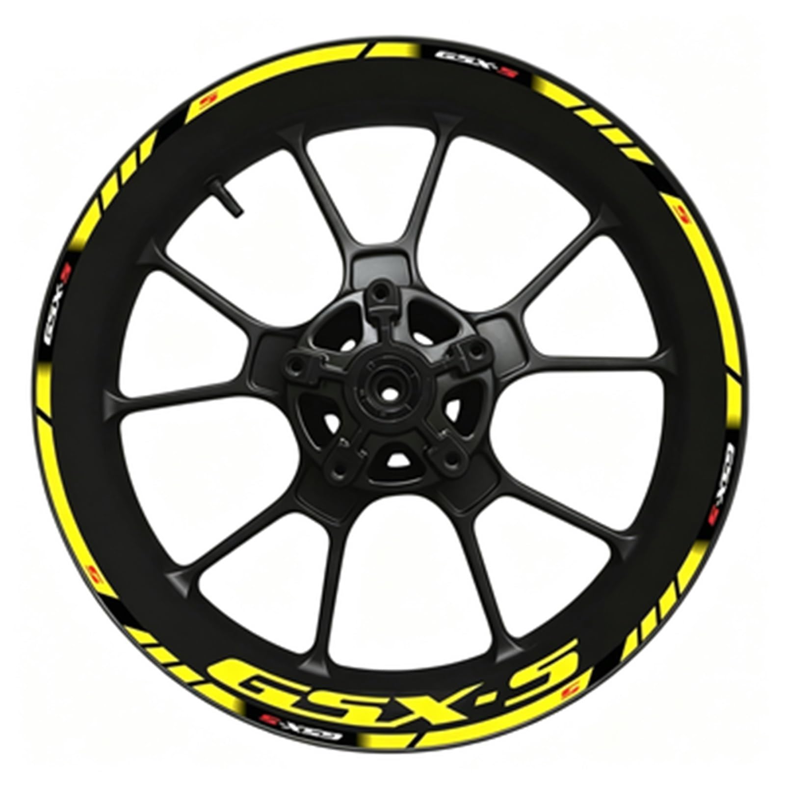 Full Set for Motorcycle Gsxs Wheel Sticker Stripe Reflective Rim for Suzuki Gsx-s Gsx-s750 Gsxs1000 750 1000 600 2022(Color9)