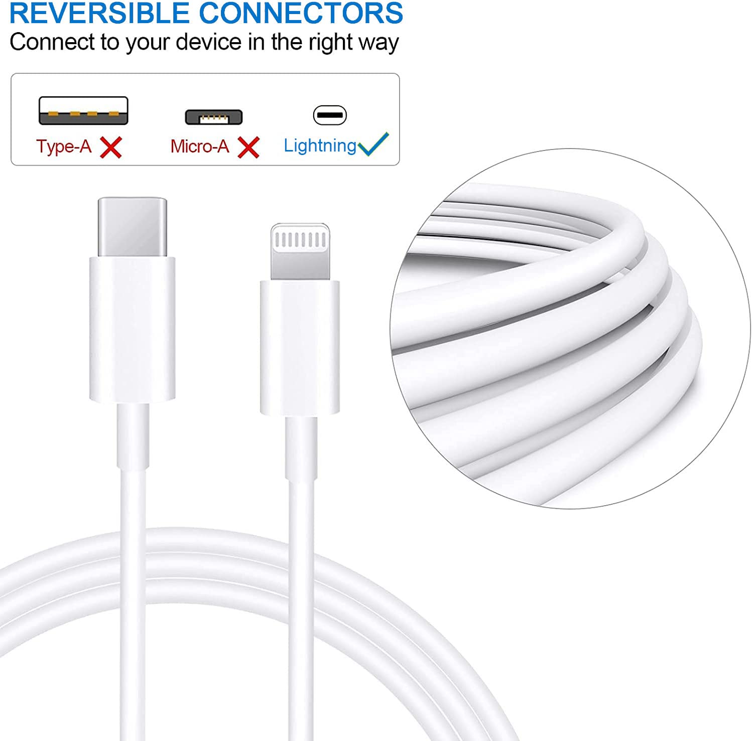 Amazon.com: iPhone Charger 【Apple MFi Certified】 10FT Extra Long