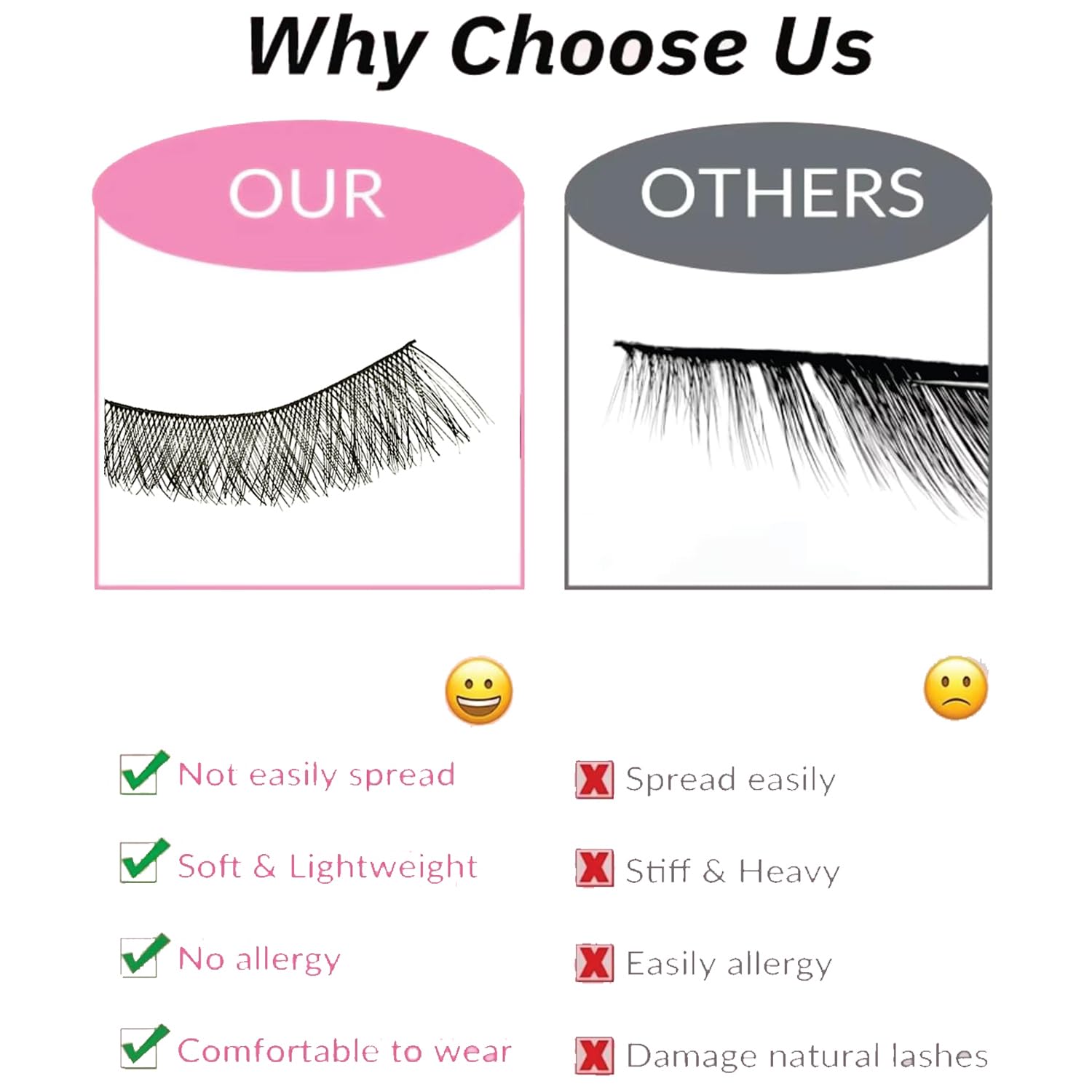 YUISI 10 Pairs of False Eyelashes, Eyelashes Natural Look Reusable, Wispy Handmade Fake Eyelashe, 3D Fluffy Lashes for Bridal & Festivals (Black-026) 1
