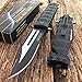 Tac-force Black Spring Assisted Open Sawback Bowie Tactical Rescue Folding Pocket Knife