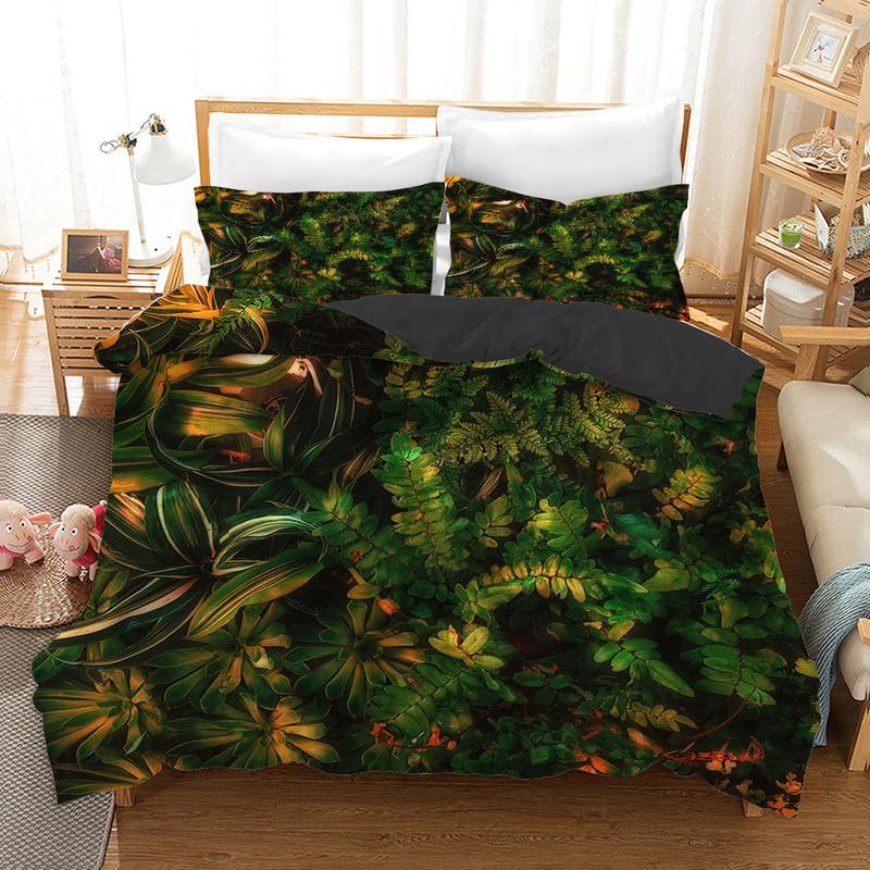 Parure de lit 90x190 enfant microfibre 110g/m² verte
