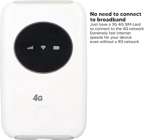 Miniatura 6 de Módem USB portátil 4G, punto de acceso móvil desbloqueado de 300 Mbps con ranura para tarjeta SIM, enrutador de batería recargable y de larga