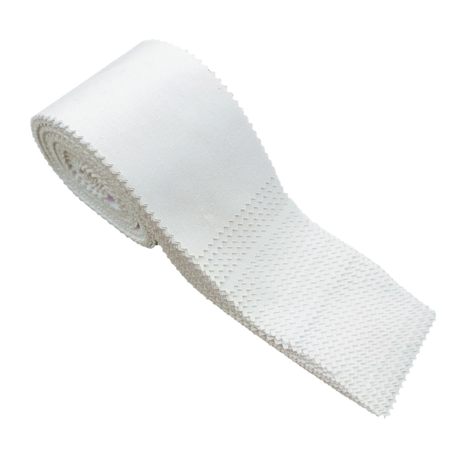 Bandes de tissu blanc pour réparer un tapis ou assembler un projet patchwork facilement