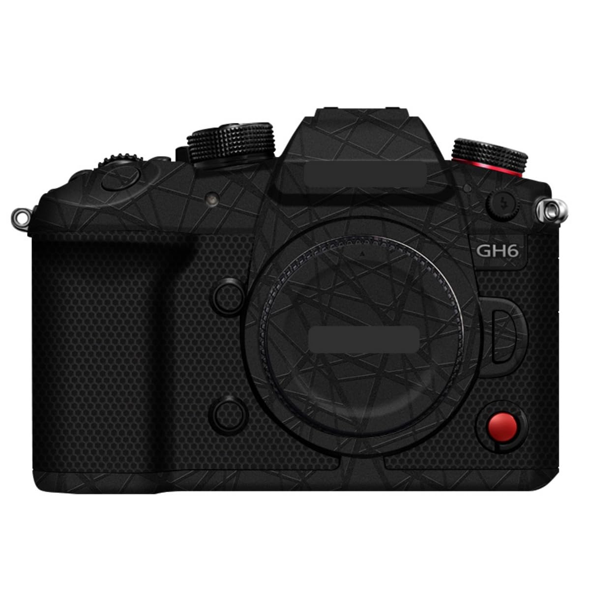 GH6 Autocollant anti-rayures en vinyle pour appareil photo Panasonic Lumix GH6 (Cross Ultra Noir)