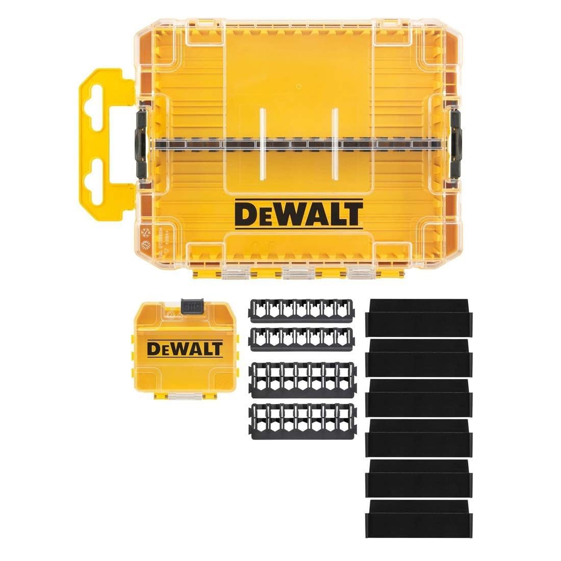 DeWalt DT70802-QZ Medium TOUGHCASE Organiser Inc Small Bulk Case Bit Bars Empty