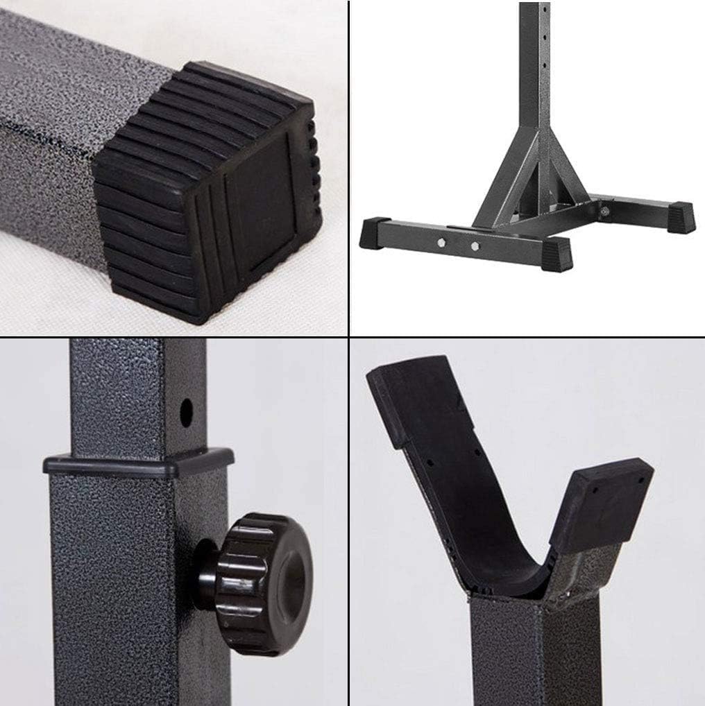 GOFEI Squat Rack Stands, Adjustable Power Weight Bench Support, Dipping Station Barbell Rack, Max Load 100 Kg, for Indoor Outdoor Gym Fitness Stretching Training : Sports & Outdoors