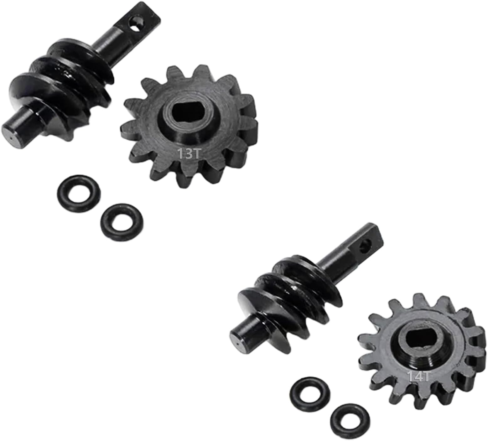 RCGOFOLLOW Axle Gear Overdrive Worm Differential 13T 14T Steel Gear Upgrade Parts