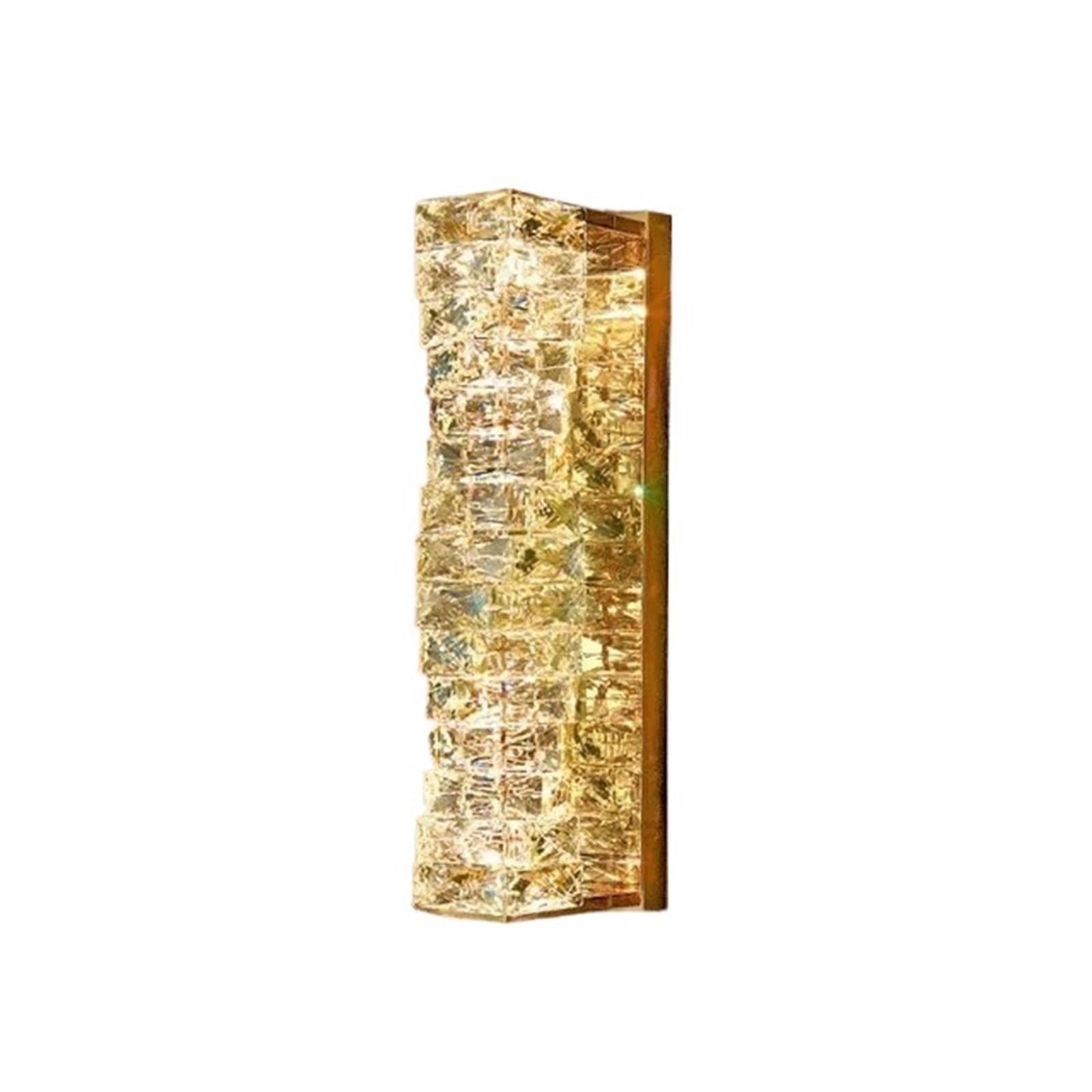 Aplique de pared cristal moderno H80cm para decoración de salón, baño y fondo de TV