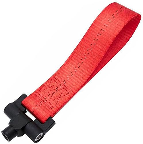 Miniatura 2 de Xotic Tech - Correa de remolque de carreras roja con adaptador de orificio de remolque compatible con Chevrolet Camaro 2016-2018