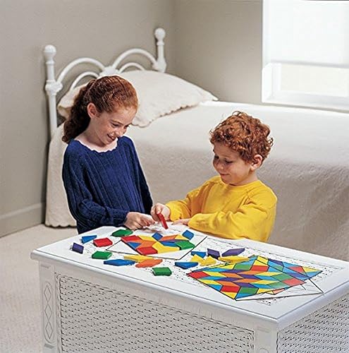 Miniatura 6 de Learning Resources Bloques de parquetería y 20 tarjetas de patrón, juego de 53 piezas, a partir de 4 años