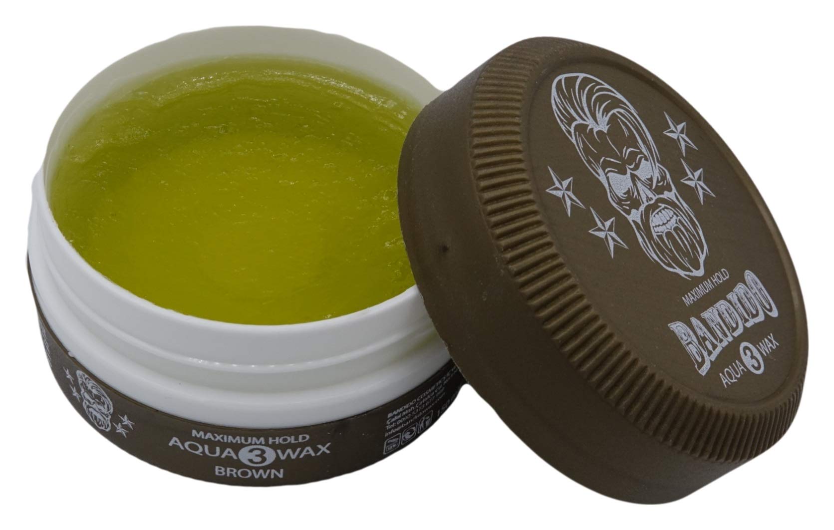 Bandido Aqua Hair Wax Nr.1-8 Matt Fiber Haarwachs Haar Styling Wachs Herren Haargel 150ml Gel Wax Haarwax Matte Look natürliches aussehen Starker Halt für jedes Styling Friseur bedarf (6x, Nr.3)