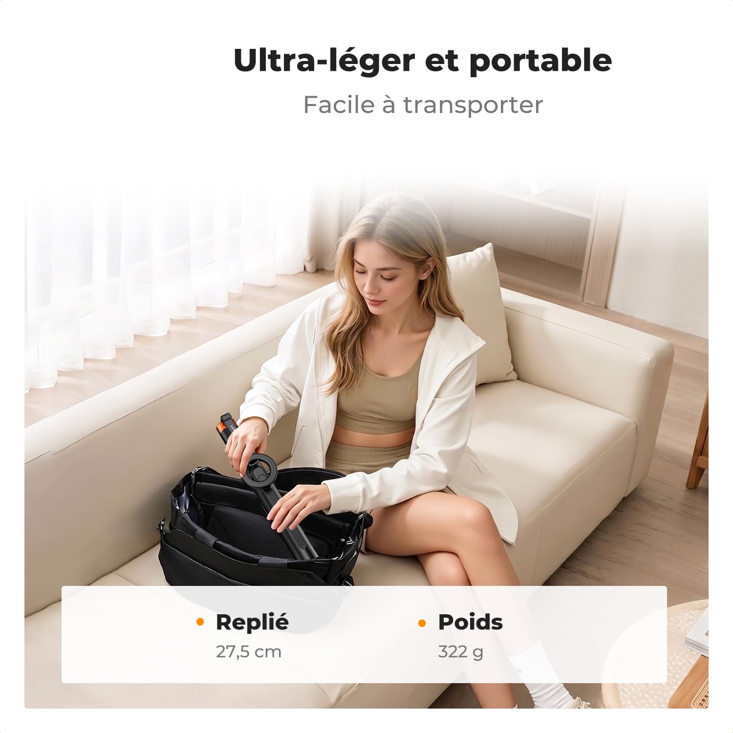 K&F CONCEPT 180cm Trépied Mag-Safe Léger, Perche Selfie Extensible Portable | Double Aimant, Trépied Vlog Aluminium à Réglage 3 Axes Compatible iPhone 17 16 15 14 13 12 Pro/Max