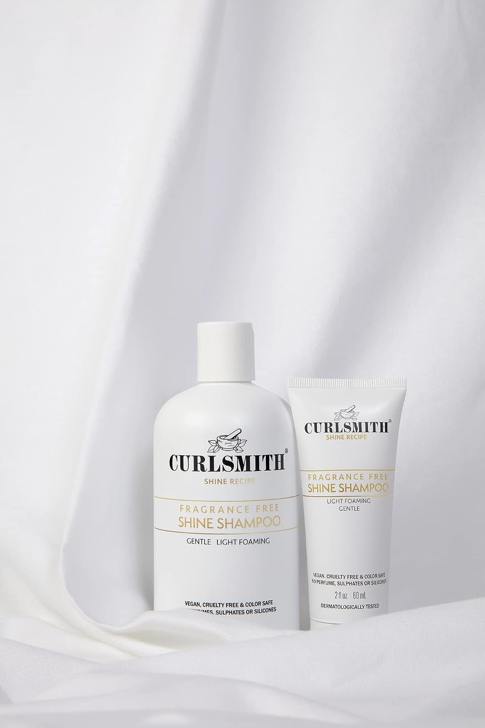 Curlsmith - Shine Shampoo, Gentle, Sensitive, Fragrance Free Cleanser for All Curl and Hair Types Vegan (59ml) - Image 4