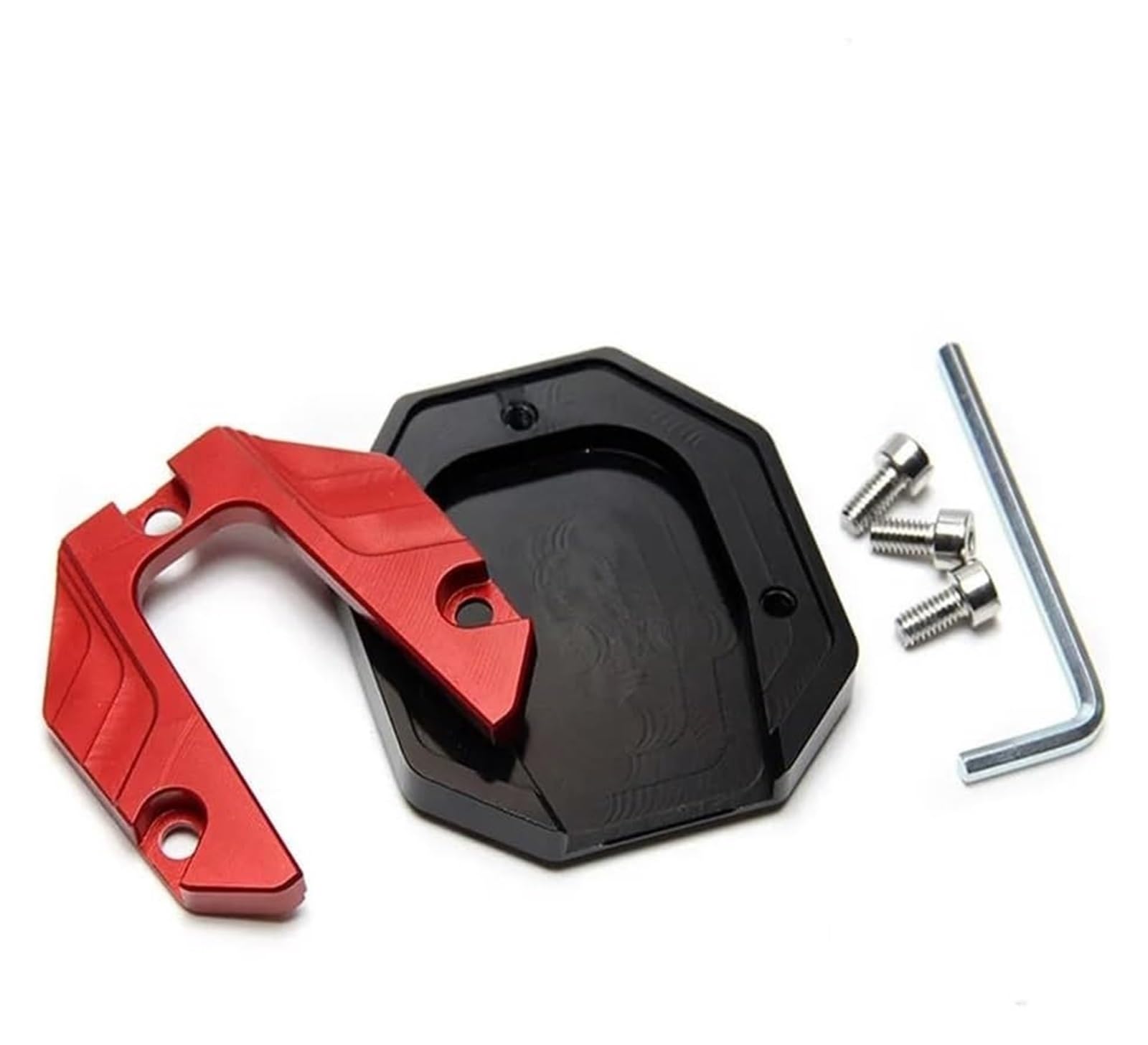 Motorrad Vergrößerungspad Universal Motorrad Bikes Kickstand Extender Fuß Seite Stehen Erweiterung Fuß Pad Unterstützung Platte Motorrad Zubehör Stützplatte(11)