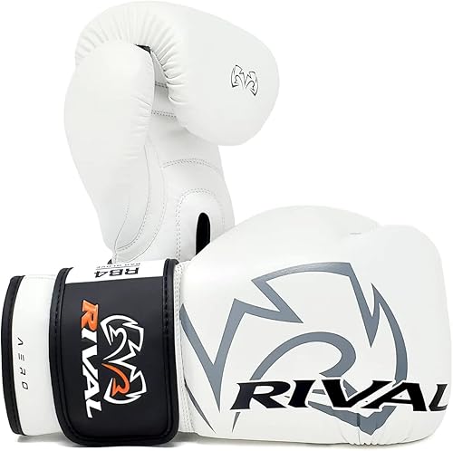 RIVAL Guantes de boxeo RB4 Aero Bag, cierre de gancho y bucle, carcasa exterior de poliuretano sintético para mayor durabilidad y rendimiento