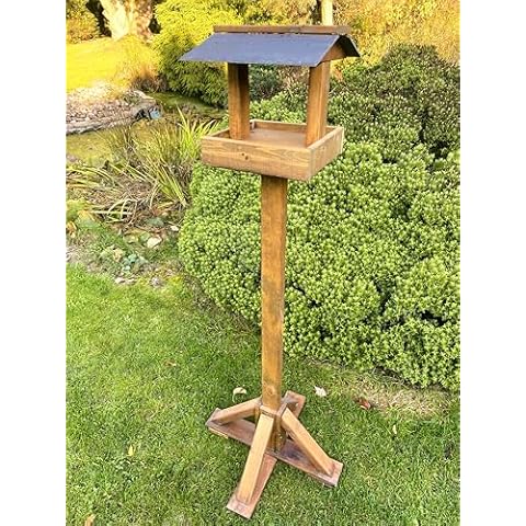Tall Heavy Duty Wooden Bird Table Feeder Cover