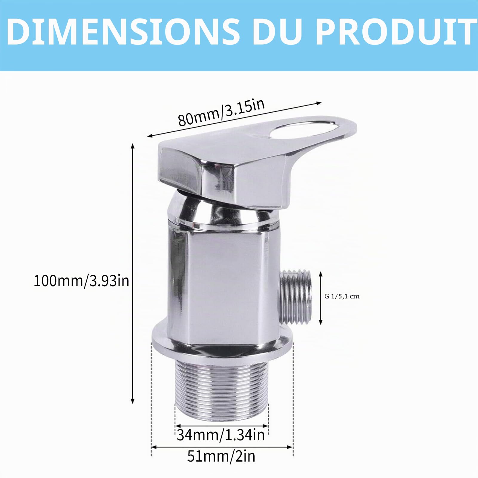 Ensemble de mitigeurs pulvérisateurs salon de coiffure, lavabo, douchette à main, robinet de douche sortie 1/2" + tuyaux 80 cm, kit d'arrosage