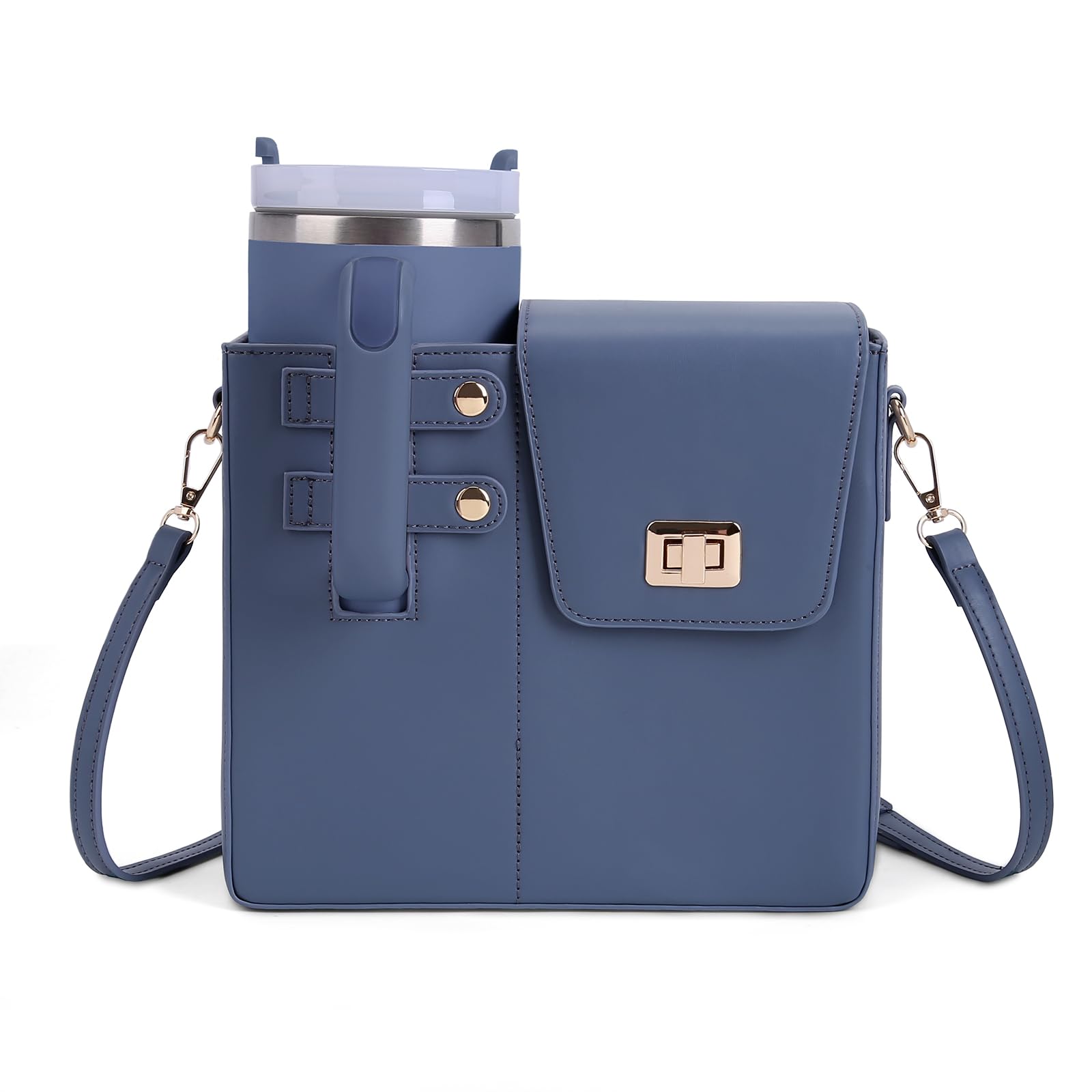 GSenhui Stanley Cup Bag Purse, Stanley Cup Holder Water Bottle Bag with Shoulder Strap Outdoor Portable Crossbody Bag for Stanley Cup