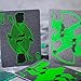 Circuit Neon Green Playing Cards with Free Card Game eBook, Creative Deck of Cards, Premium Card Deck, Cool Poker Cards, Unique Bright Colors for Kids & Adults, Computer Themed, Black Playing Cards