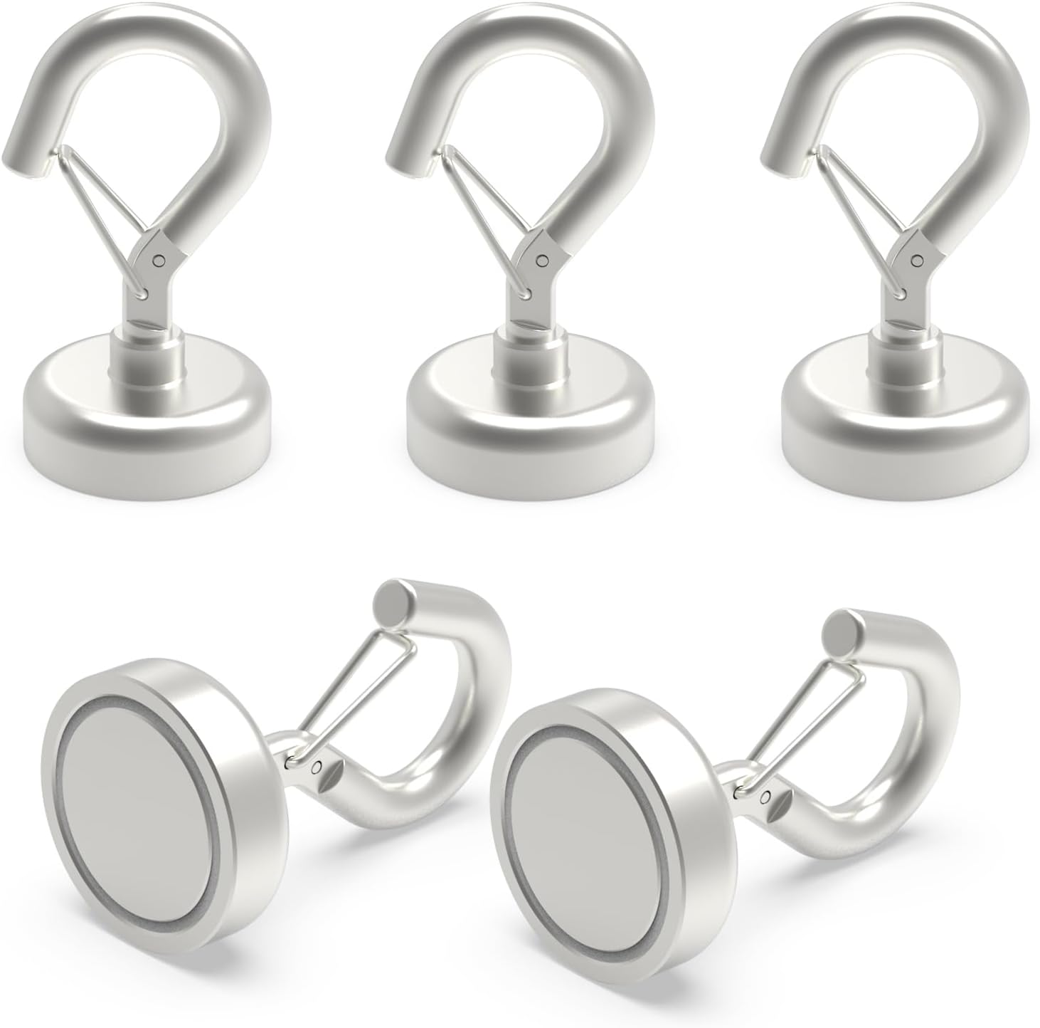 Ant Mag Magnetic Hooks Heavy Duty 23lbs with Snap Strong Magnet Hooks Great Hanging for Refrigerator, Cruise Cabin, Grill, Wreath,Kitchen,Office