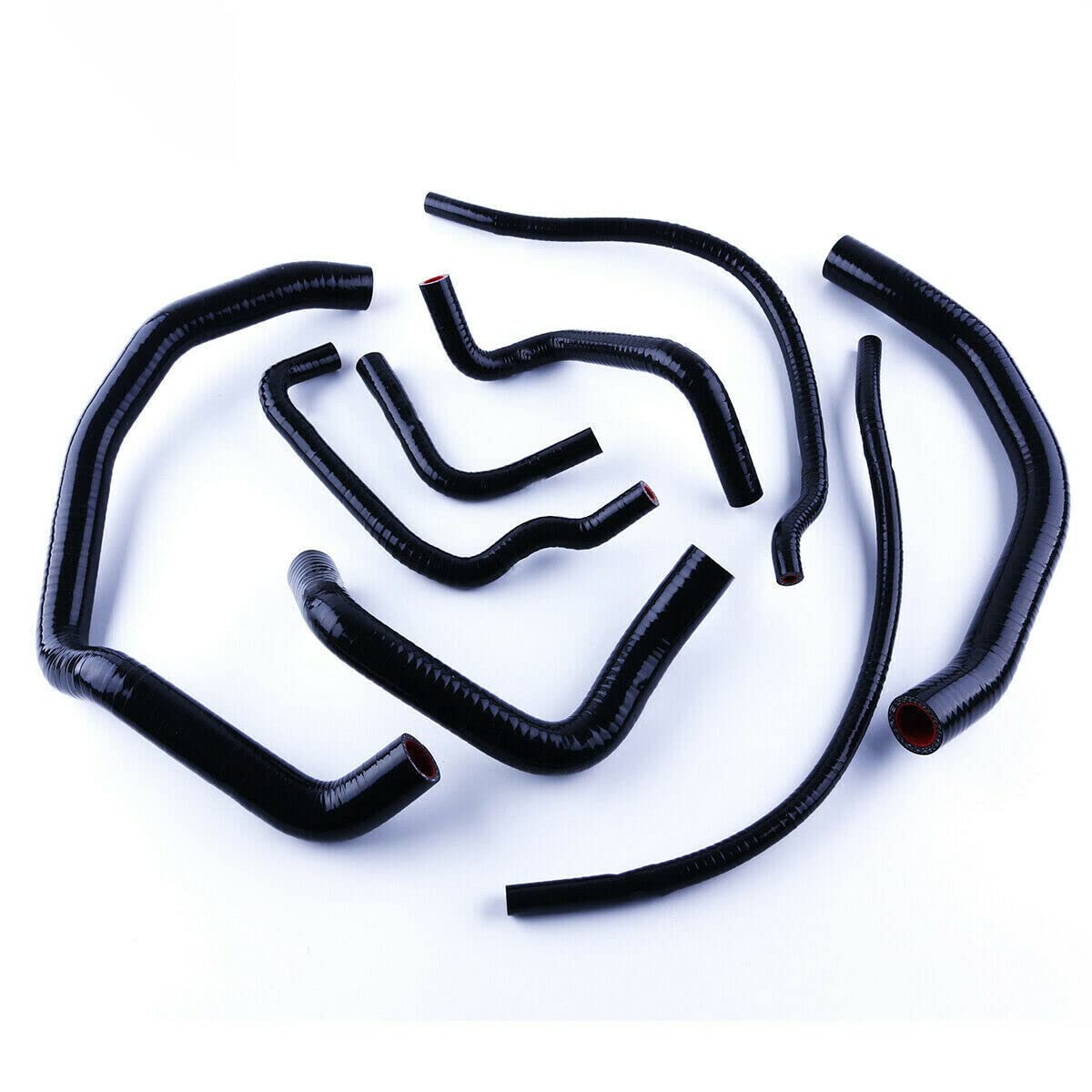 Kit de manguera de refrigerante de radiador de silicona para Honda CBR 600 F4 F4I 1999 2000 2001 2002 (negro)