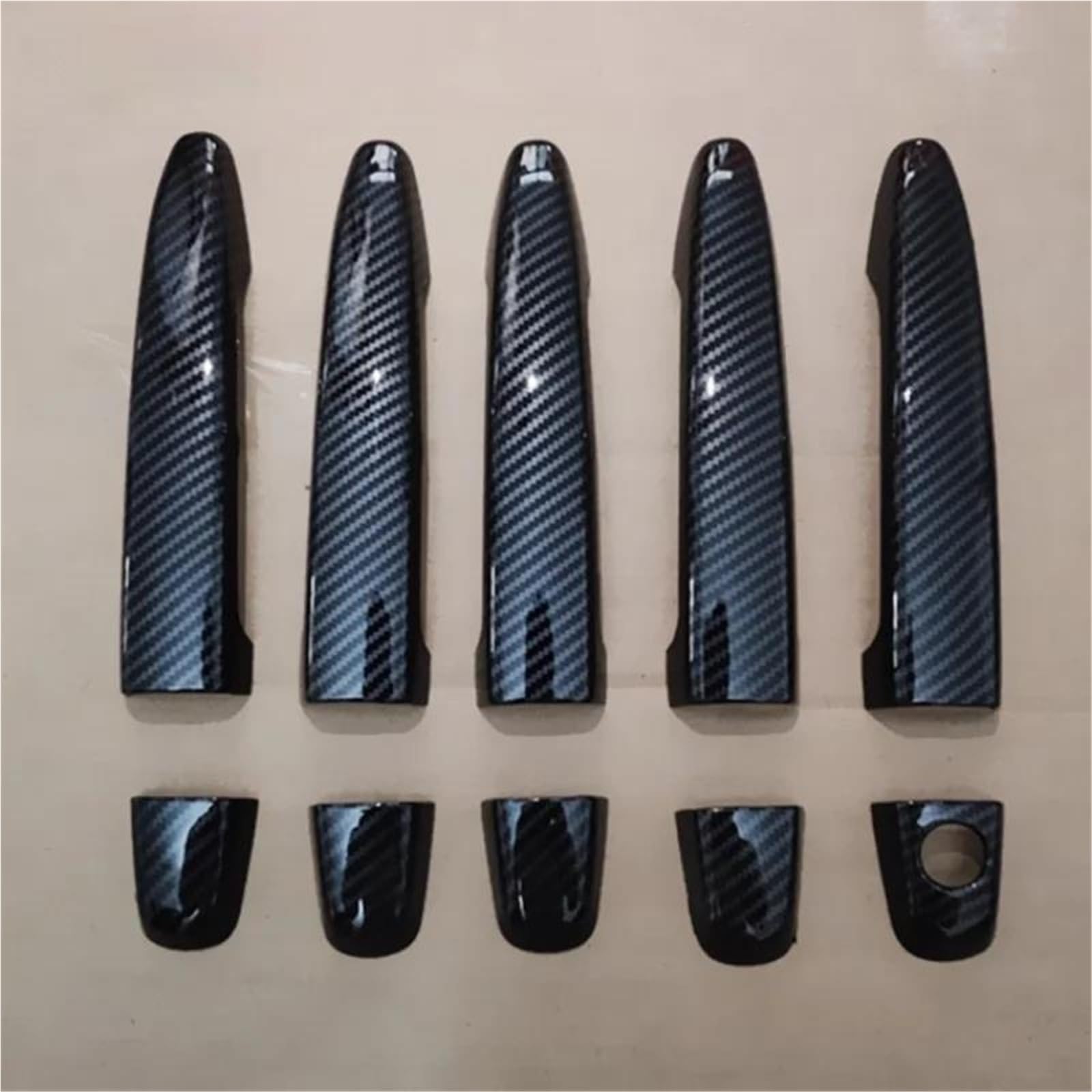 ZAPORA for Camry XV40 2007-2011 for Aurion for Daihatsu for Altis Door Handle Cover Trim Sticker Overlays Styling(Carbon Fiber)