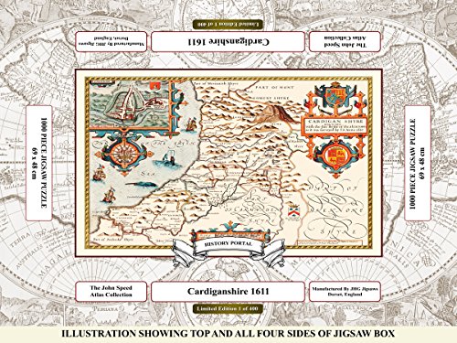 Puzzle de 1000 piezas History Portal con mapa histórico de John Speed de 1611