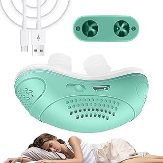 Dispositivo Antirronquidos | Herramienta Portátil Antironquidos - Ayuda Eléctrica Silenciosa Portátil y Transpirable Reduce Molestias Nocturnas Alivia Adultos Mantiene Vías Respiratorias