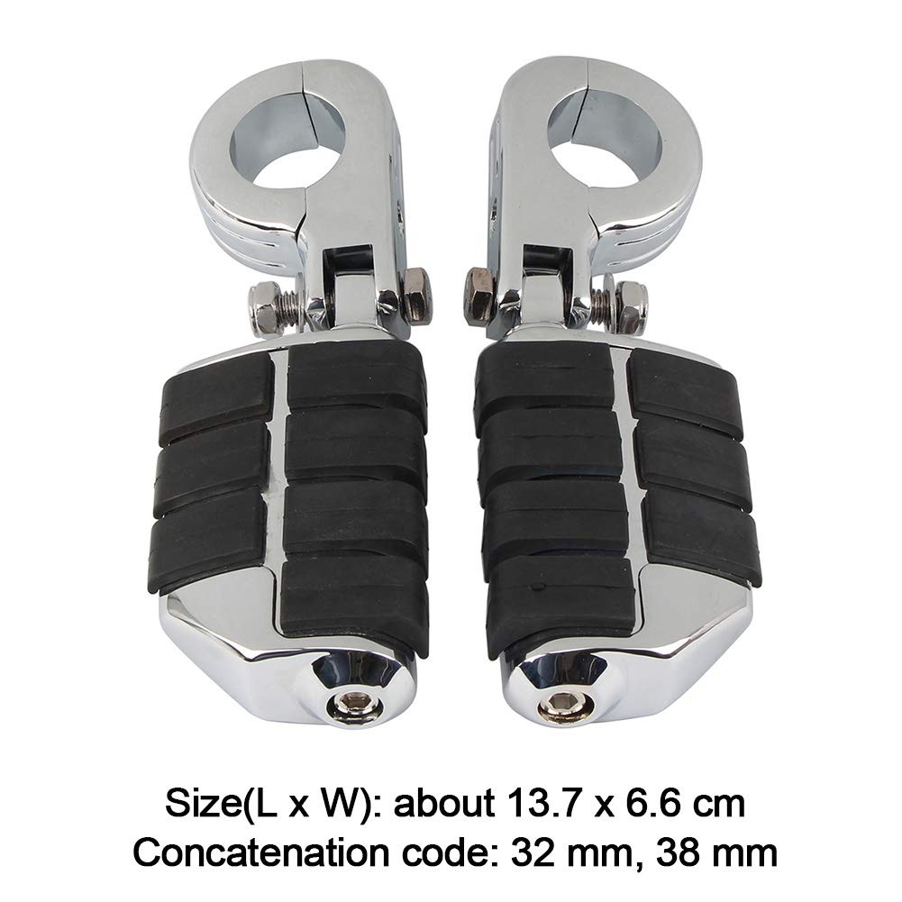 Supporto pieghevole per pedane autostradali, 32 mm/38 mm per moto