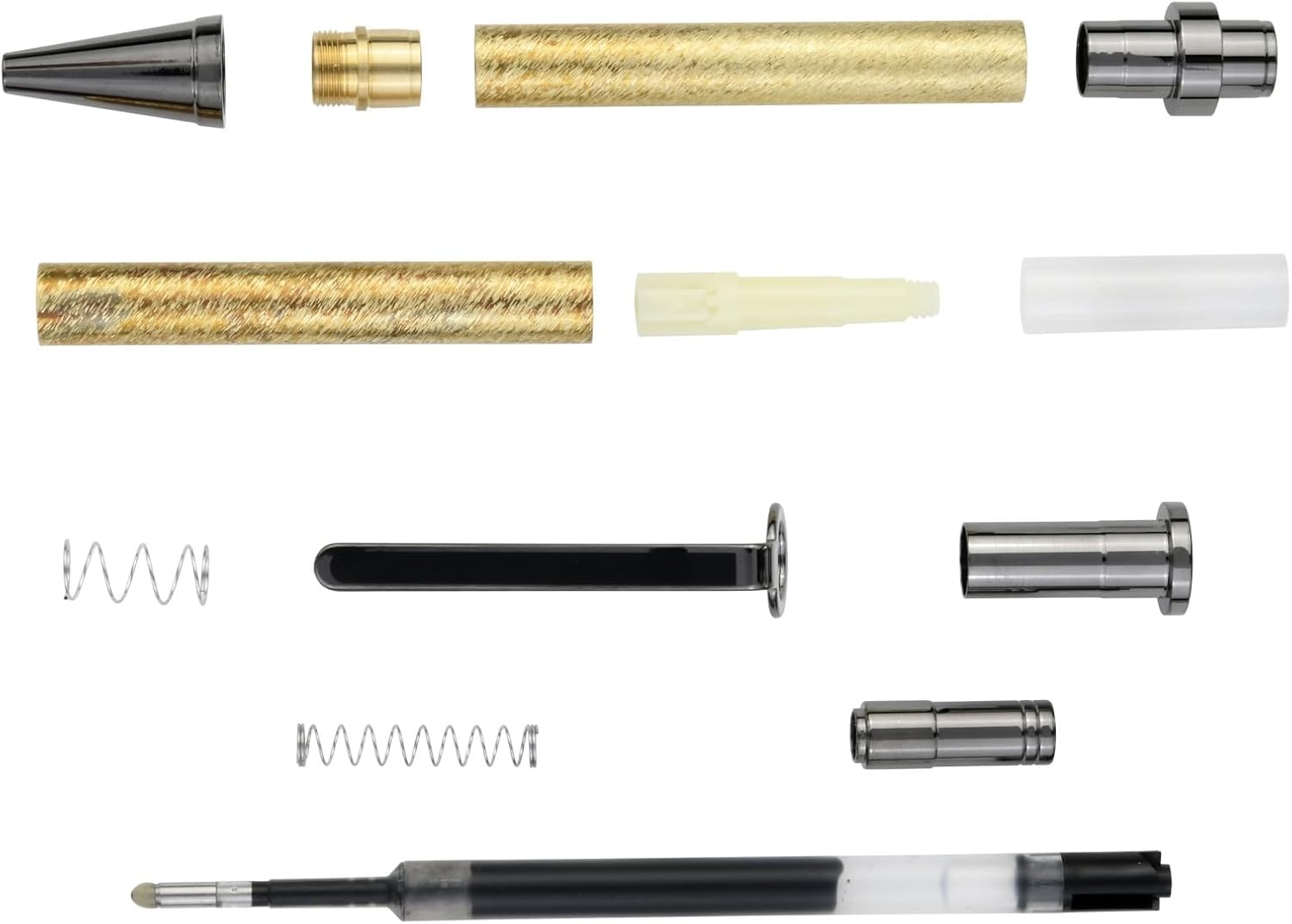Penn State Industries PKPENXXBT Slimline Pro Gel Writer Click Pen Kit Woodturning Project (5, Gun Metal)