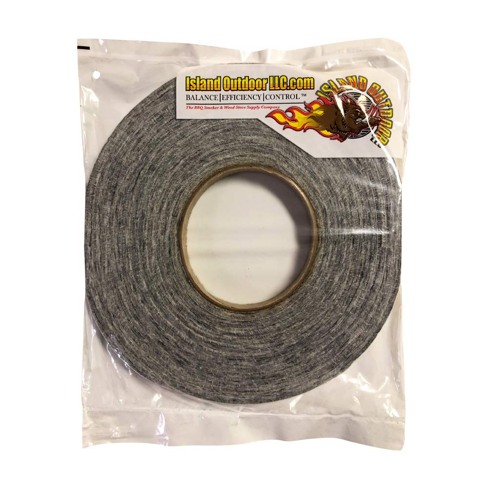 LavaLockSelf Stick BBQ gasket Grey High Temp Smoker Gasket Charcoal Grill Seal - Factory Shorts (10 ft x 1/4 x 1/2w Self Stick, Grey High Temp)