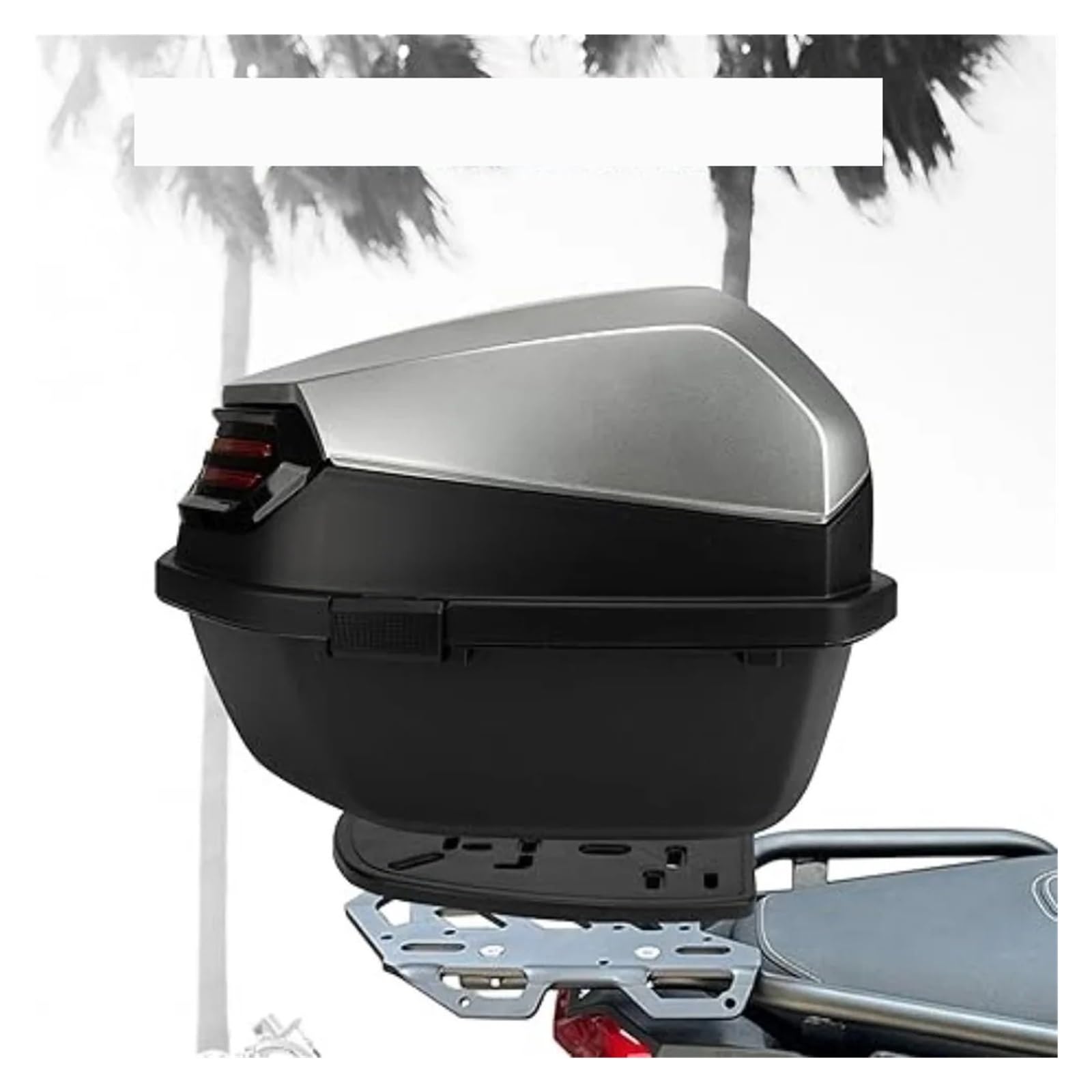Borsa Moto Moto 1 Pz Scooter Universale Quotidiano Bauletto Portabagagli Con Serratura Supporto Impermeabile Casco Selle Moto Bagagli(White)