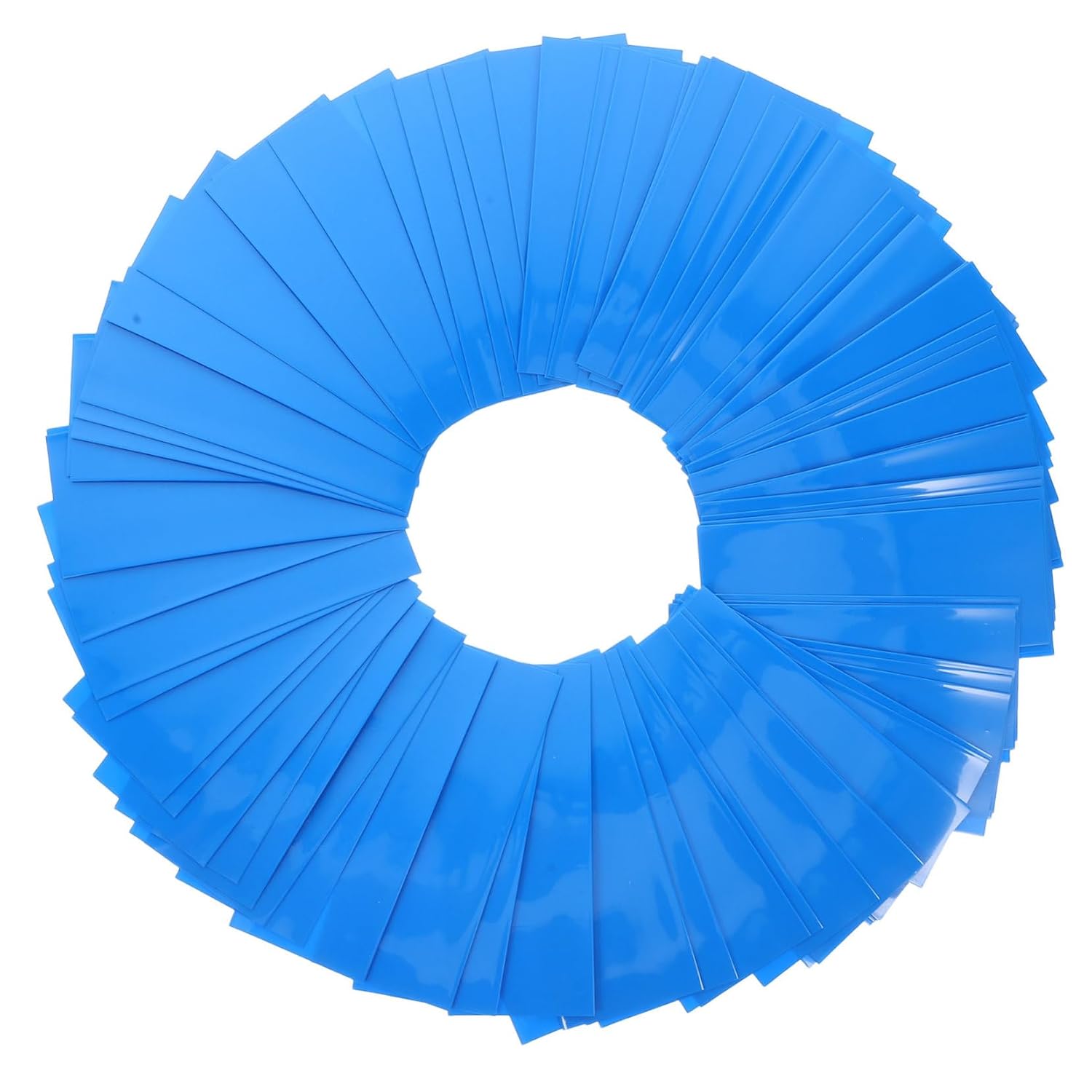 100pcs Blue PVC Heat Shrink Wrap Tubes for Battery Pack Protection Insulation Film for DIY Battery Assembly Versatile and Impact-Resistant Sleeves for All Types