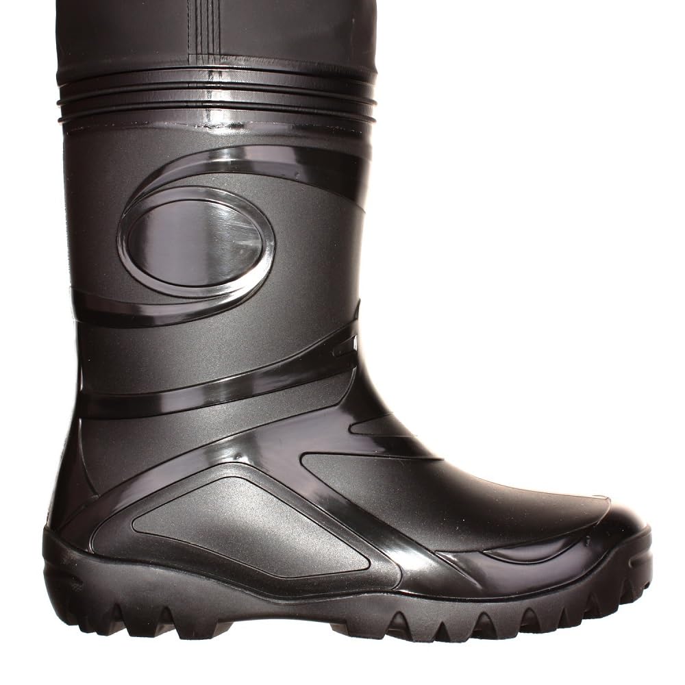 Jeunesse Cuissardes, Bottes de pêche, Waders 36 37 38 39 EU, avec Sac de Transport, (38, Noir)