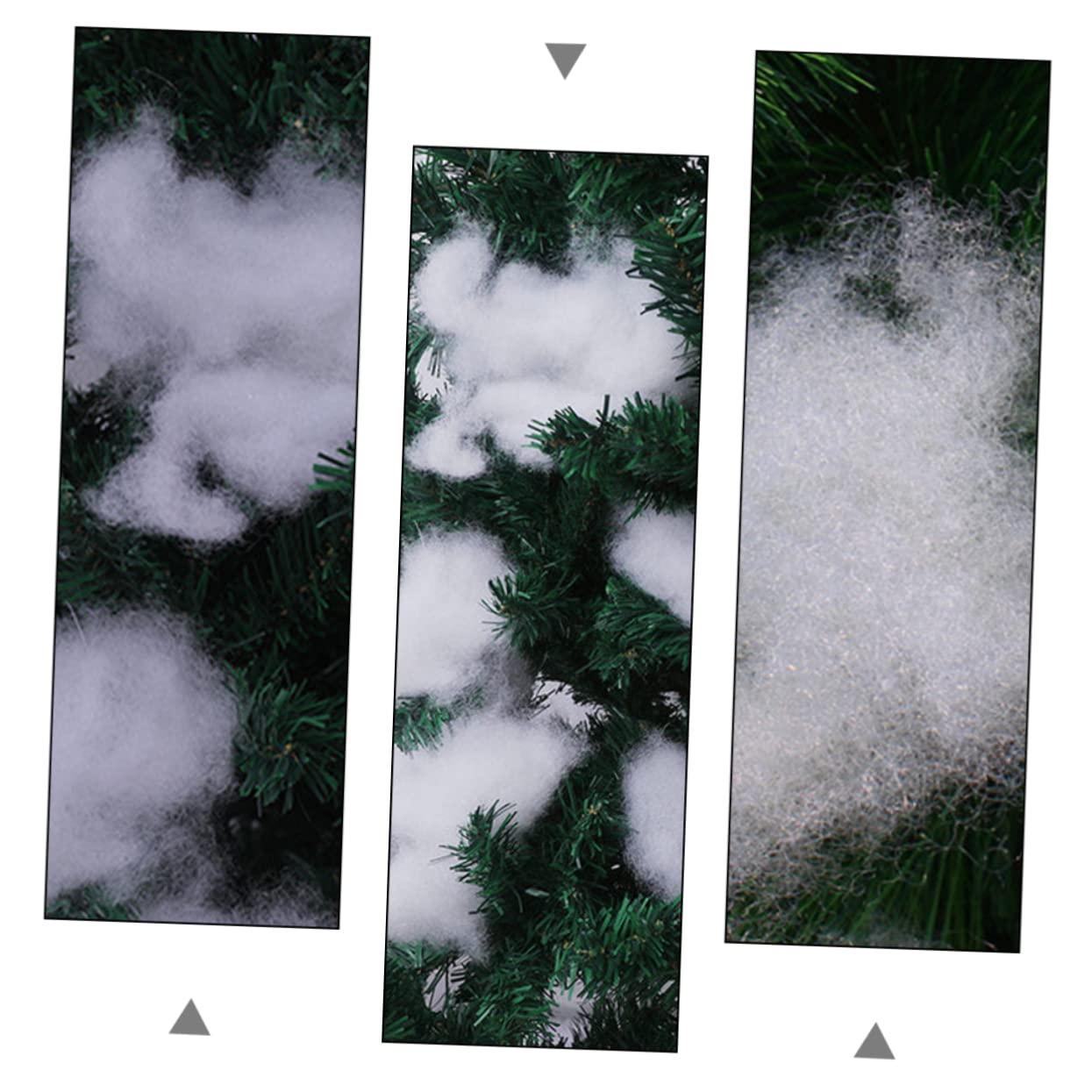 SOLUSTRE 2Bags Christmas Fake Snow Supplies of Artificial Snow for Winter Decorations Party Supplies and Photography Props for Creating Festive Atmosphere